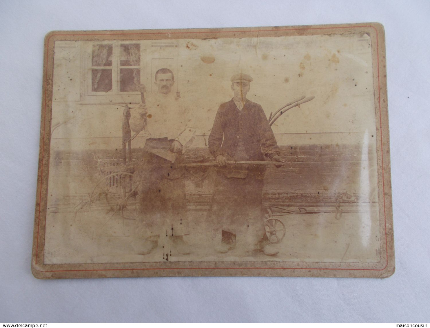 PHOTO ANCIENNE ANTIQUE FOTO SNAPSHOT MARECHAL FERRANT CHARRON MARQUAGE INXENT VINTAGE - Professions