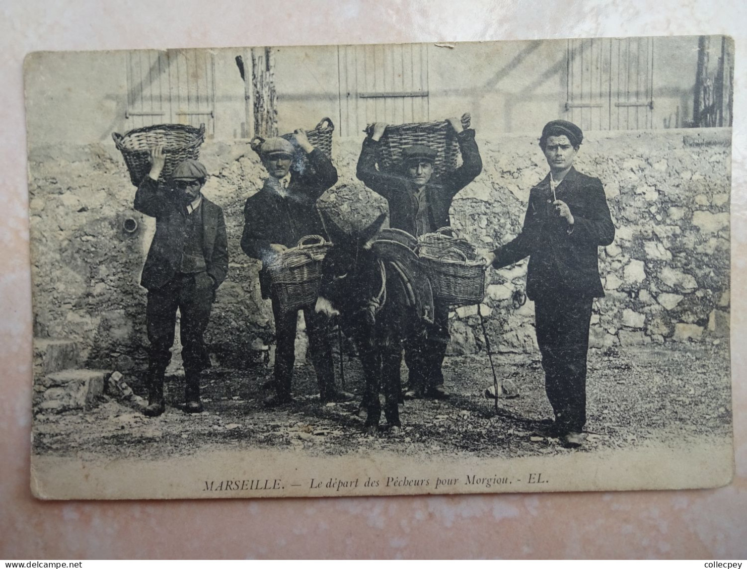 CPA 13 MARSEILLE Le Départ Des Pêcheurs Pour Morgiou - Très Beau Plan- Etat - Old Professions