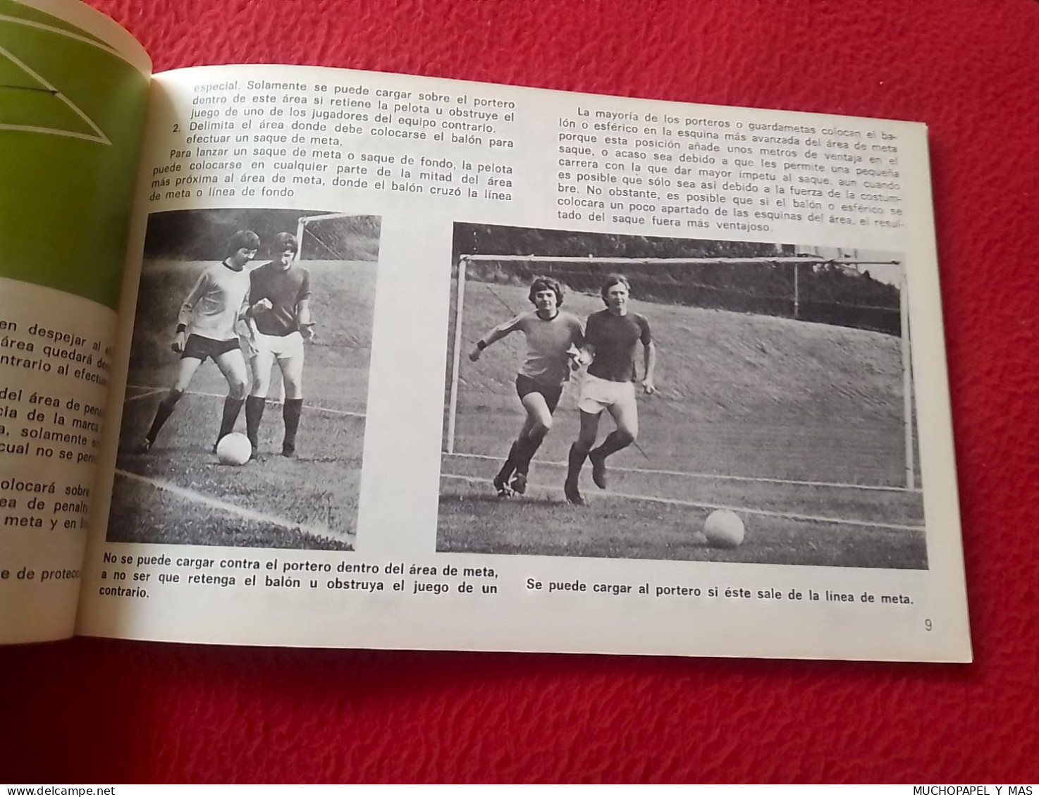 ANTIGUO LIBRO FÚTBOL CONOZCA EL JUEGO EDICIONES AURA 1976 SOCCER FOOTBALL CALCIO KNOW THE GAME...FUSSBALL FUTEBOL..SPORT
