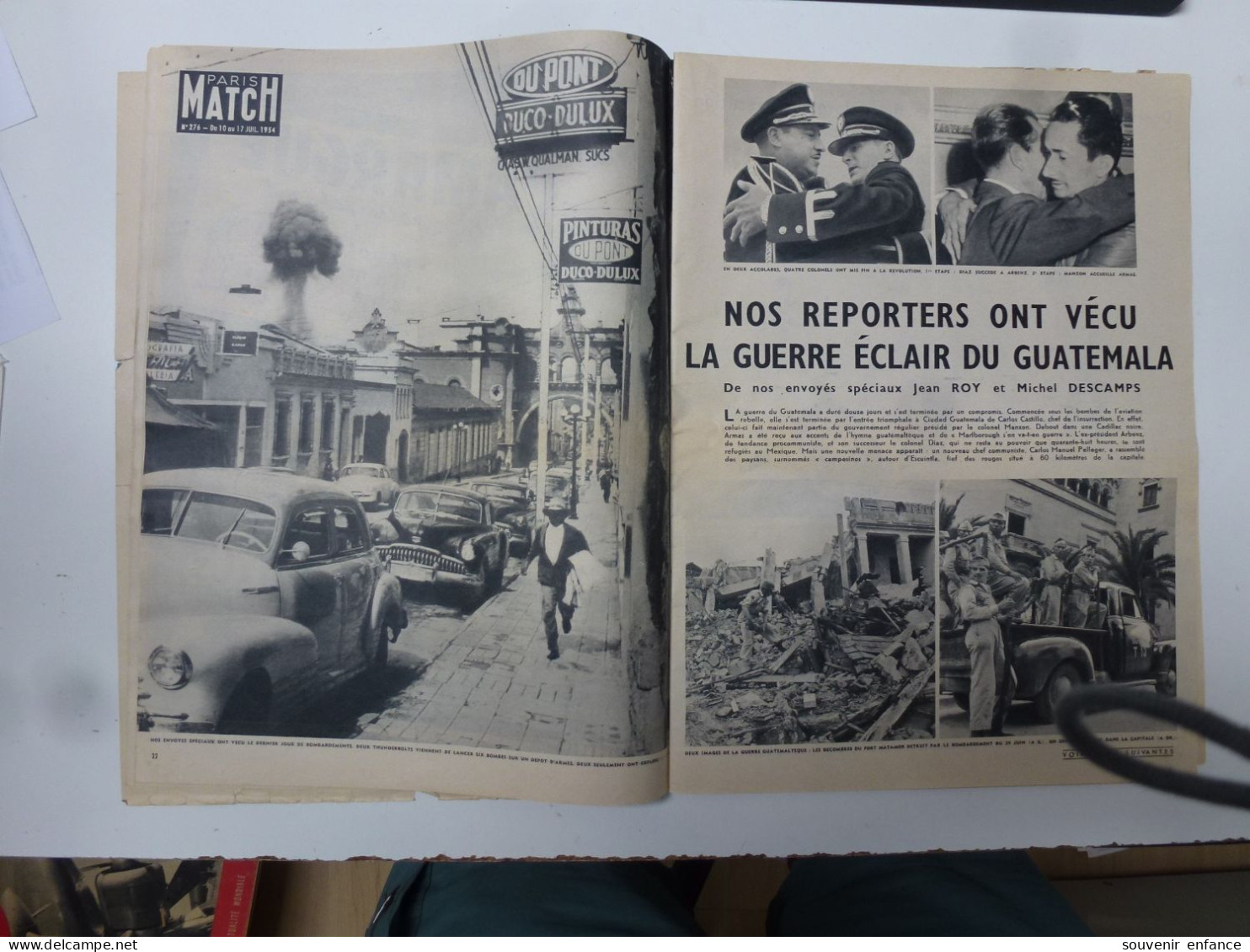 Match Paris Juillet 1954 Indochine Repli sur Hanoï Nam Dihn Tour de France Guatemala Renoir