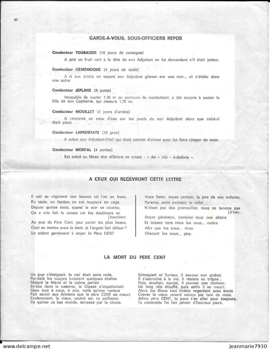 P292 - LETTRE PERE CENT CLASSE 66 2C DE TOUL DU 12/12/67 - CACHET VAGUEMESTRE - Militaire Zegels