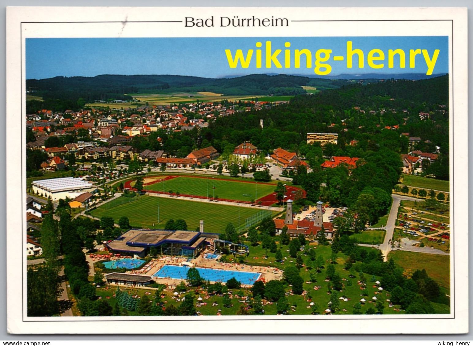 Bad Dürrheim - Luftbild Mit Schwimmbad Und Sportplatz - Bad Dürrheim