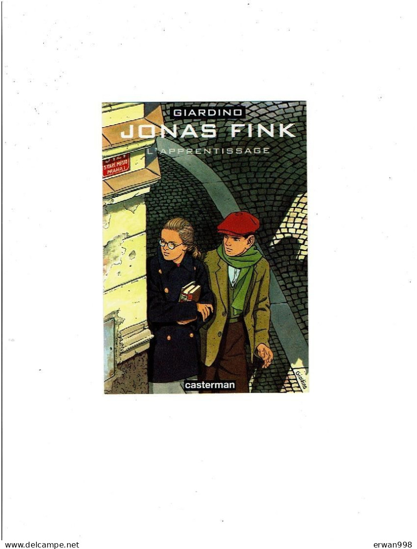 GIARDINO Jonas Fink L'apprentissage Publicité CASTERMAN Sans Mention Carte Postale 1331 - Bandes Dessinées