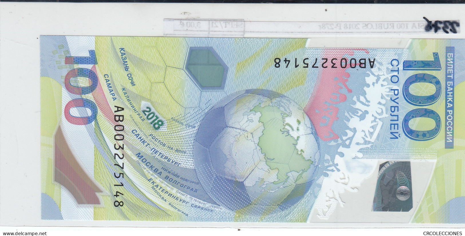 BILLETE RUSIA 100 RUBLOS 2018 P-278r - Andere - Europa