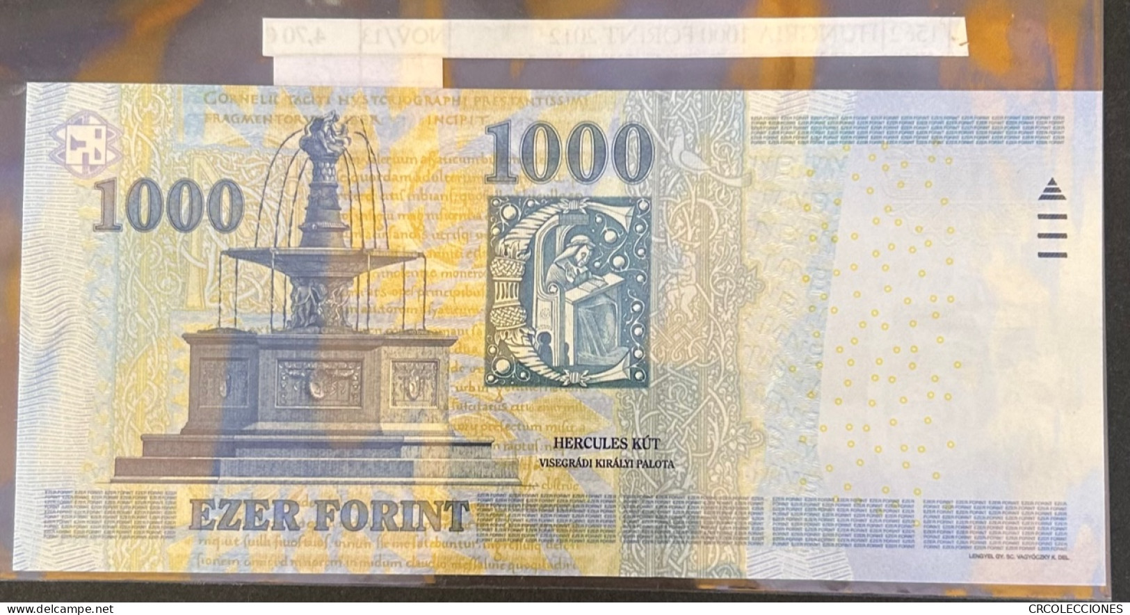 BILLETE HUNGRIA 1.000 FORINT 2012 P-197d  - Other - Europe