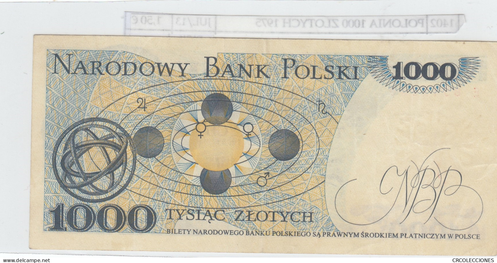 BILLETE POLONIA 1.000 ZLOTYCH 1975 P-146aa - Other - Europe