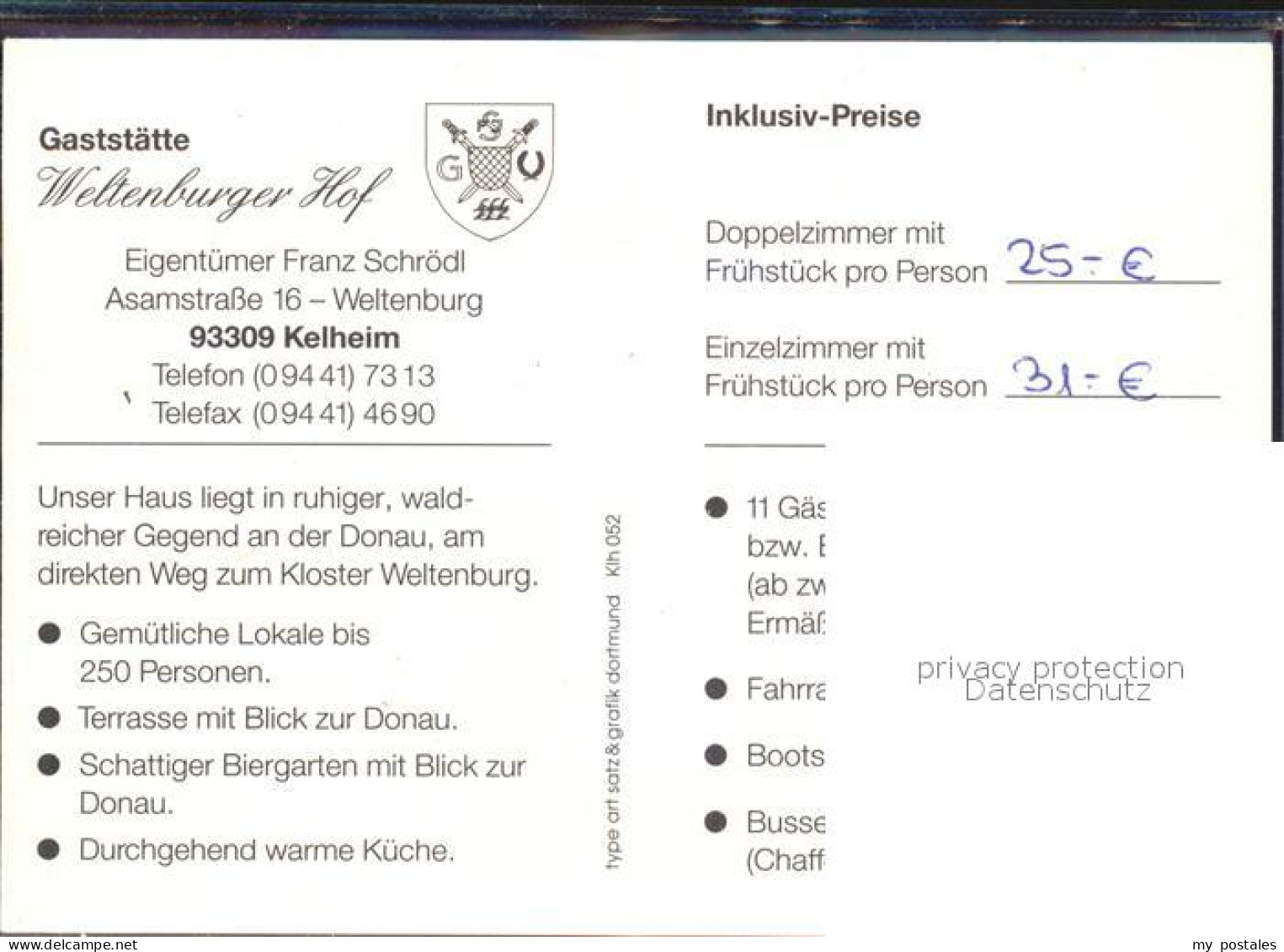 72590384 Kelheim Weltenburger Hof Kelheim Donau - Kelheim