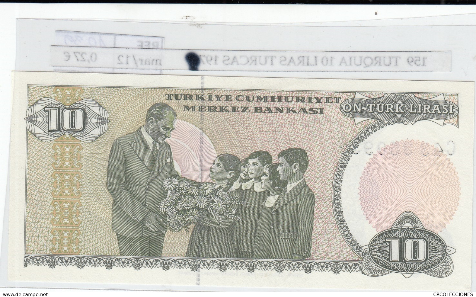 BILLETE TURQUIA 10 LIRAS TURCAS 1979 P-192a.2 - Other - Europe