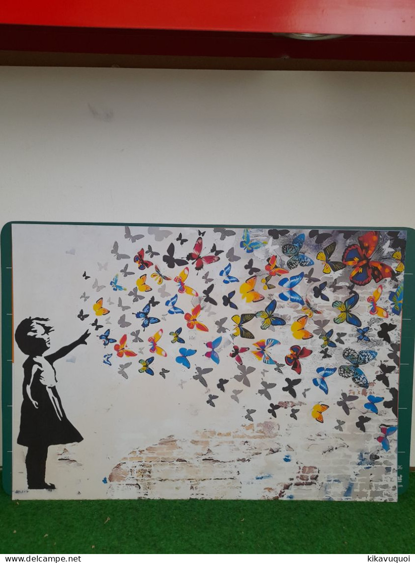 Fillette Aux Papillons - Affiche Poster - Autres & Non Classés