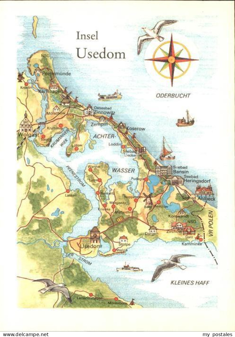 72587807 Insel Usedom Lankdarte Insel Usedom - Usedom