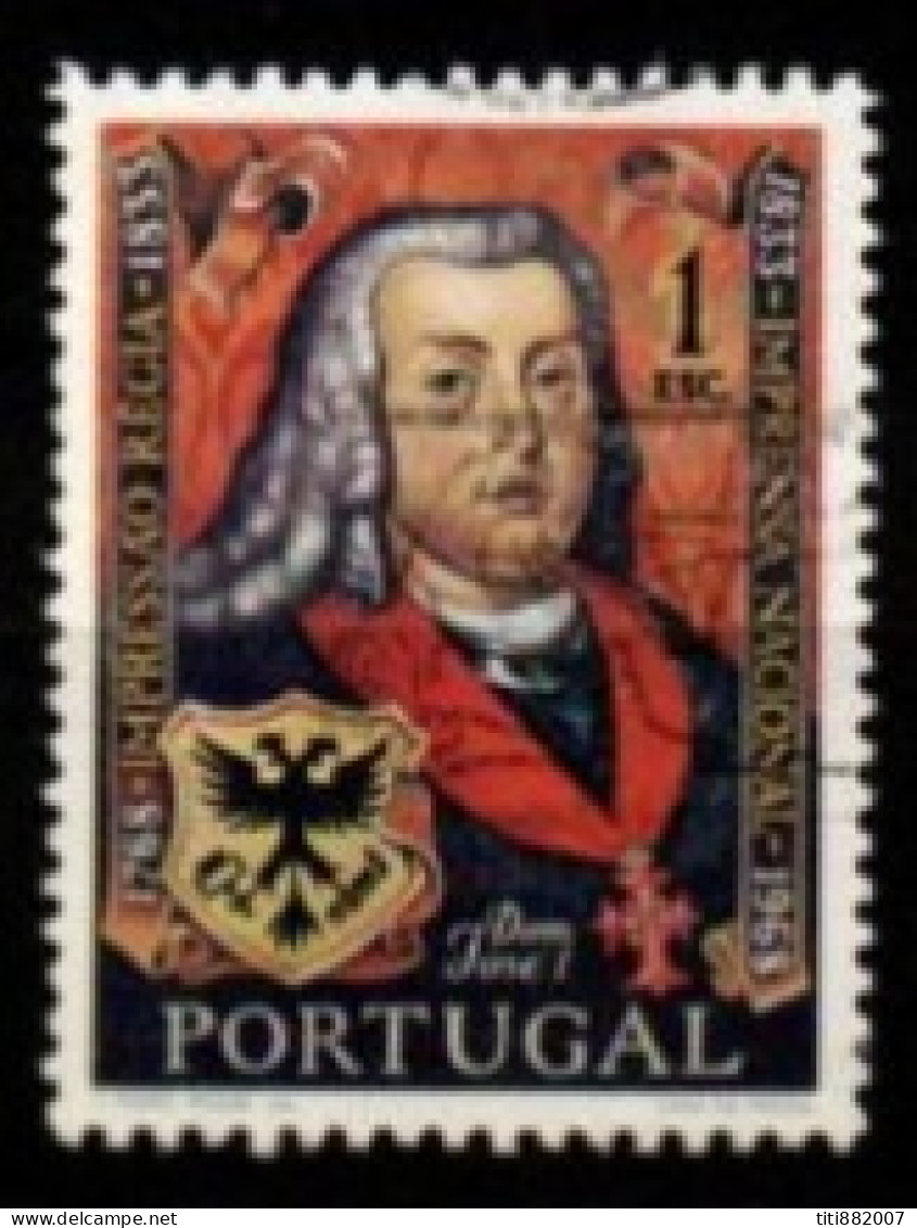 PORTUGAL     -    1969 .  Y&T N° 1054 Oblitéré.   Joseph 1er   /   Imprimerie - Gebraucht