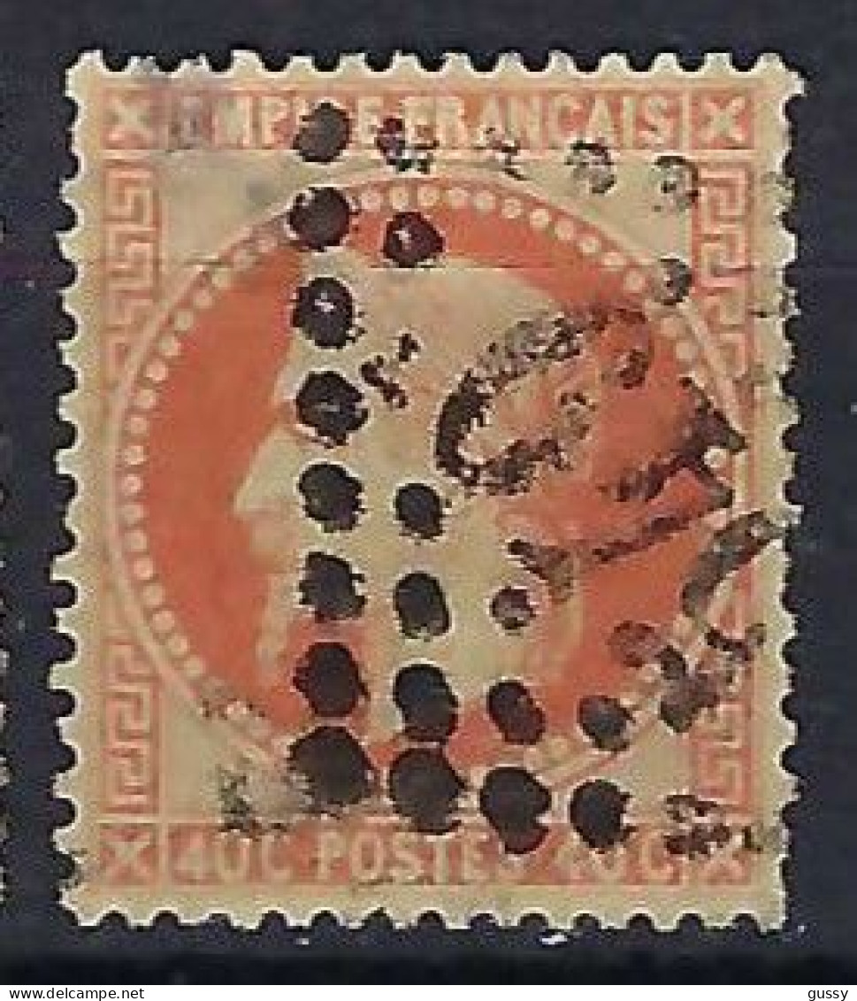 FRANCE Classique, B Obl. GC Des Villes Sur TP Isolés: GC 549 (Boulogne-s-Mer,1) Sur Y&T 23 - 1863-1870 Napoleon III With Laurels