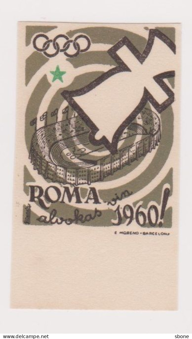 Vignettes - Esperanto - Jeux Olympiques - Rome - Italie - 1960 - Ete 1960: Rome