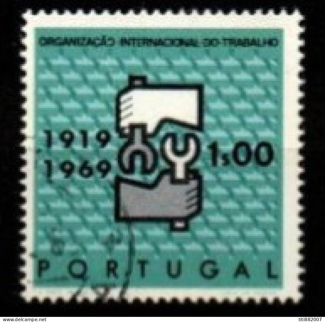 PORTUGAL     -    1969 .  Y&T N° 1057 Oblitéré.   O.I.T. - Used Stamps