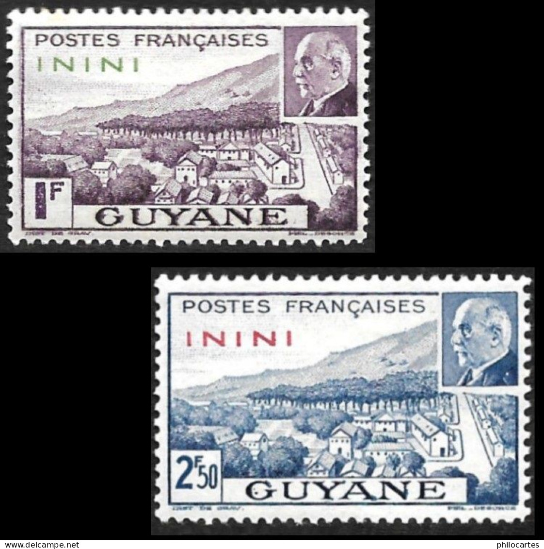 ININI  1941  - YT  51 Et 52   - Pétain  - NEUF S* - Unused Stamps