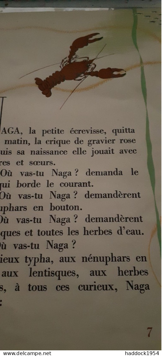 Naga L'écrevisse LINE DE LA ROCHE éditions Sudel 1954 - Autres & Non Classés