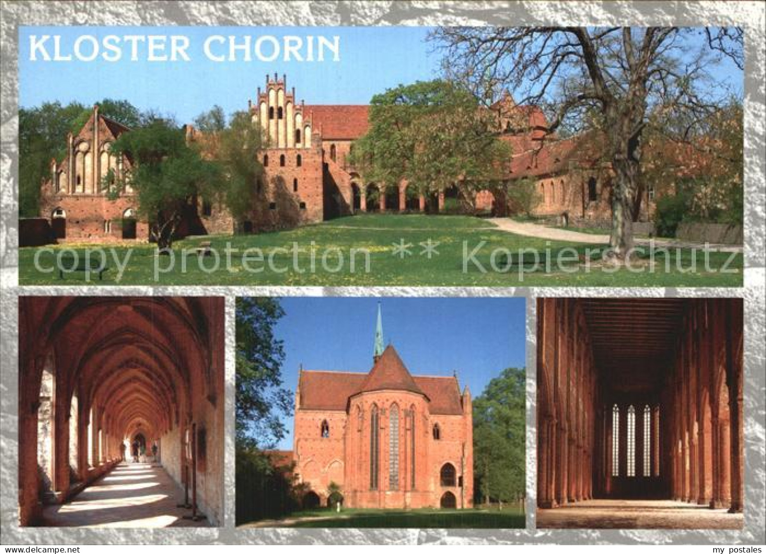 72585804 Chorin Kloster Kreuzgang Innenhof Chor Chorin - Chorin