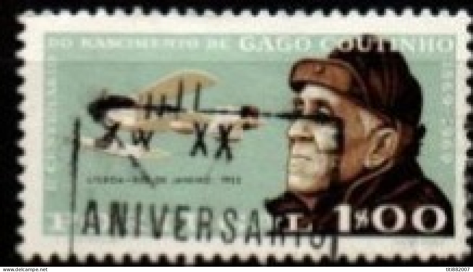 PORTUGAL     -    1969 .  Y&T N° 1065 Oblitéré.   Avion  / Gago Coutinho - Used Stamps