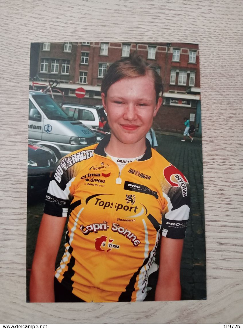 Photo Originale Cyclisme Cycling Ciclismo Ciclista Wielrennen Radfahren D'HOORE JOLIEN Junior Vlaandern-Capri Sonne 2007 - Cyclisme