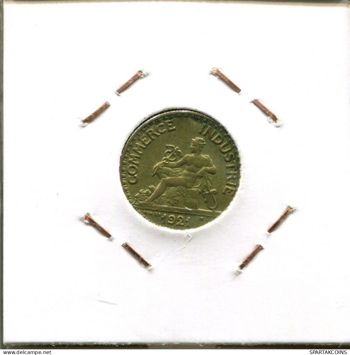 50 CENTIMES 1921 FRANCIA FRANCE Moneda #AM894.E.A - 50 Centimes