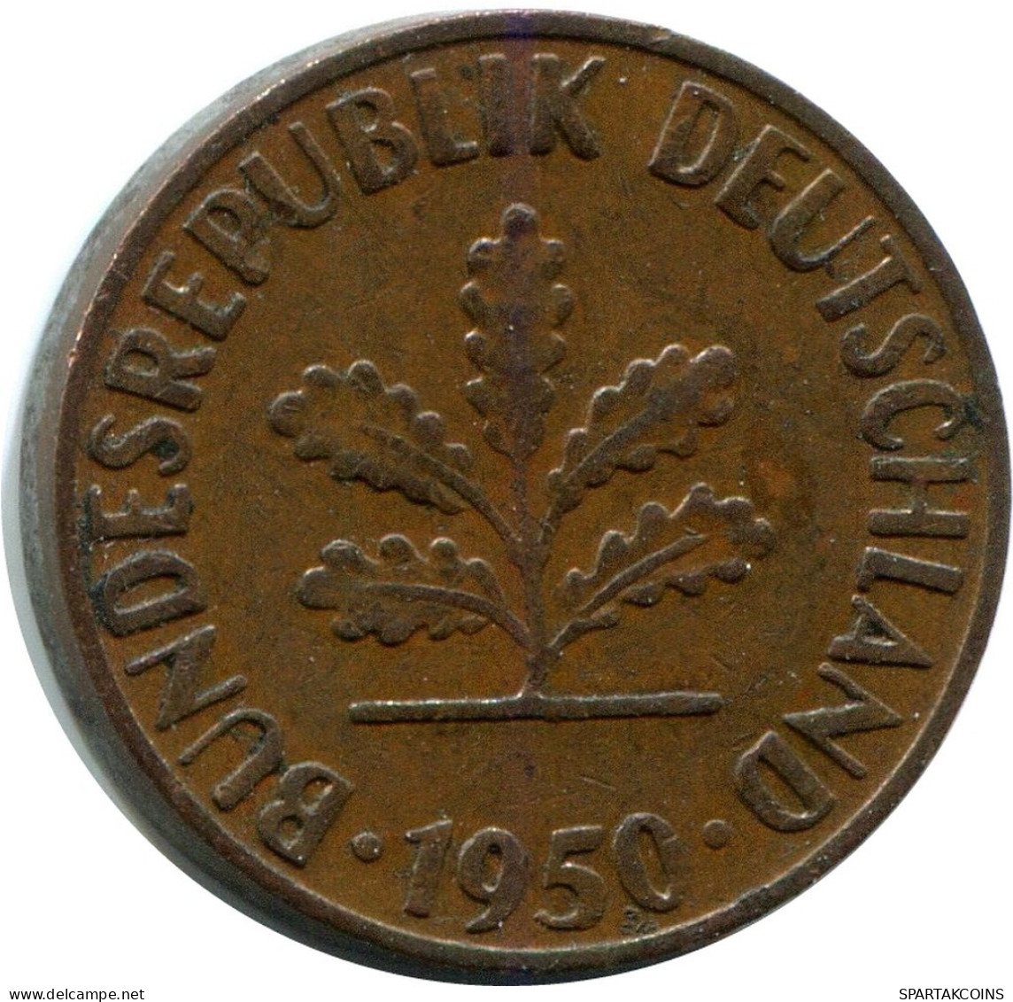 1 PFENNIG 1950 D BRD ALEMANIA Moneda GERMANY #DB822.E.A - 1 Pfennig