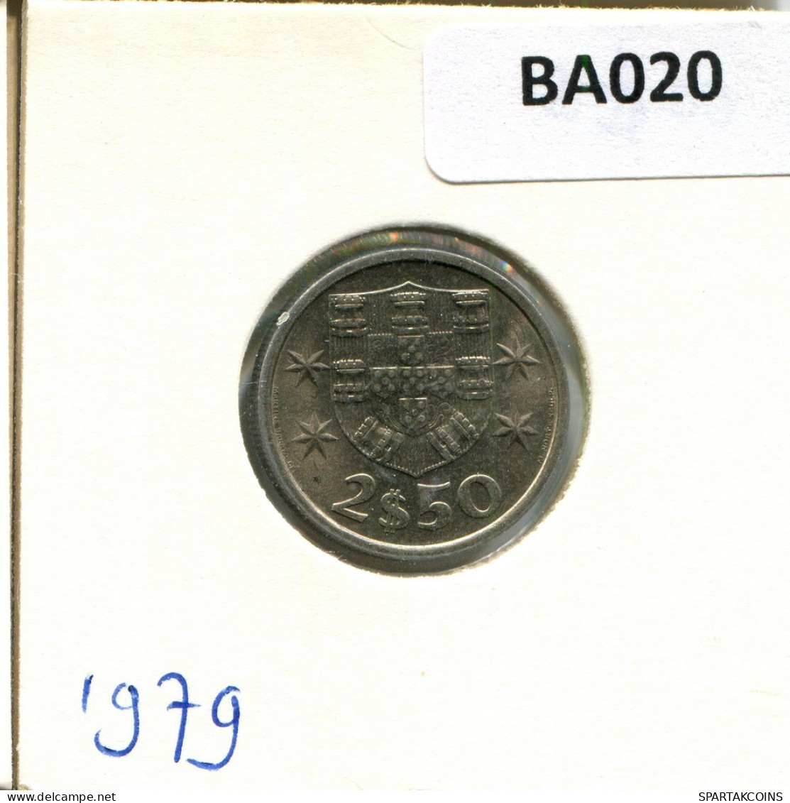 2 $ 50 ESCUDOS 1979 PORTUGAL Pièce #BA020.F.A - Portugal