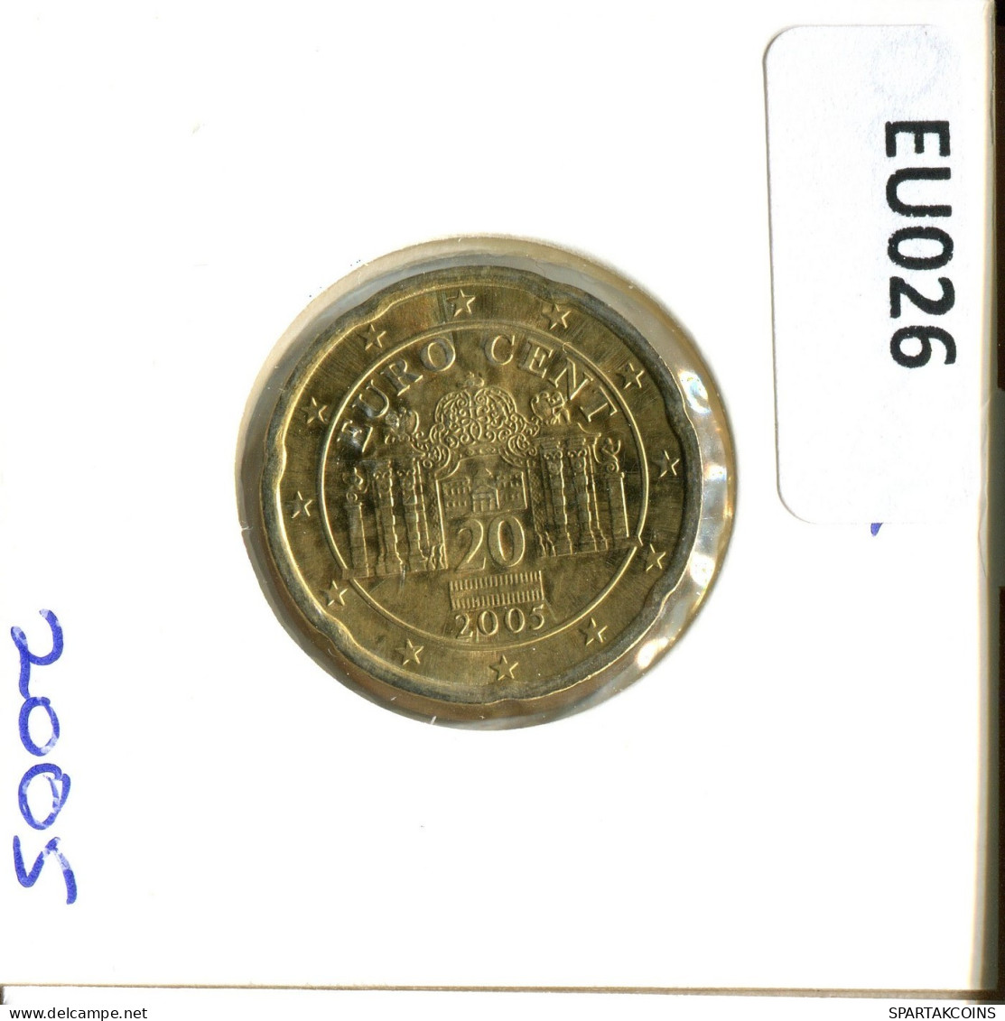 20 EURO CENTS 2005 ÖSTERREICH AUSTRIA Münze #EU026.D.A - Oostenrijk