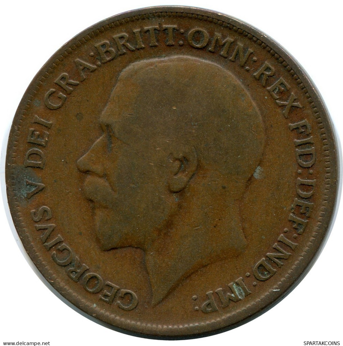 PENNY 1913 UK GREAT BRITAIN Coin #BB007.U.A - D. 1 Penny