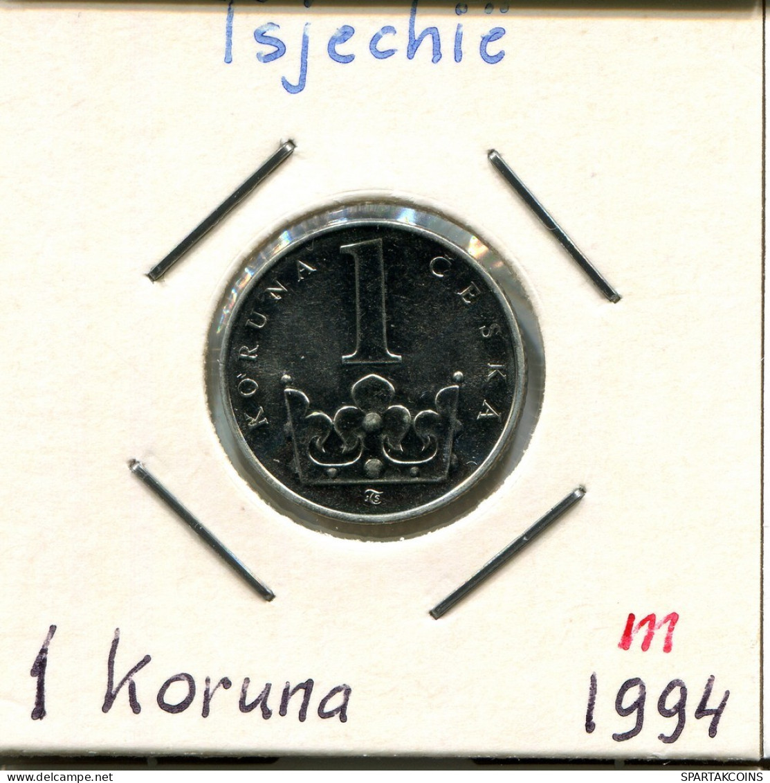 1 KORUNA 1994 TCH CZECH REPUBLIC Pièce #AP738.2.F.A - Tschechische Rep.