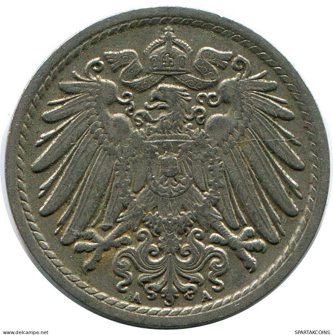 5 PFENNIG 1913 A DEUTSCHLAND Münze GERMANY #DB163.D.A - 5 Pfennig