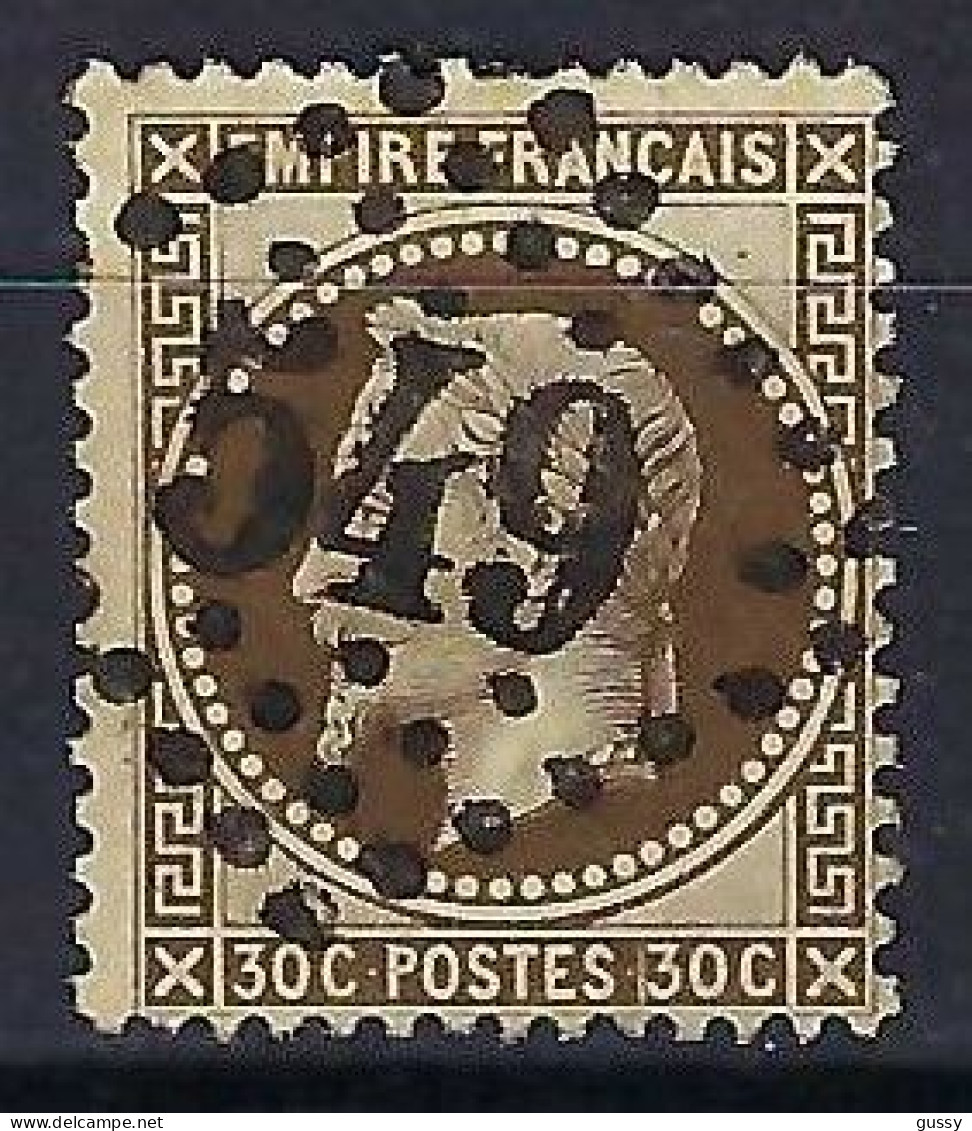 FRANCE Classique, B Obl. GC Des Villes Sur TP Isolés: GC 549 (Boulogne-s-Mer,1) Sur Y&T 30 - 1863-1870 Napoléon III Lauré