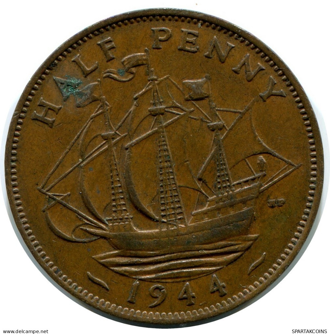 PENNY 1944 UK GROßBRITANNIEN GREAT BRITAIN Münze #AZ035.D.A - D. 1 Penny