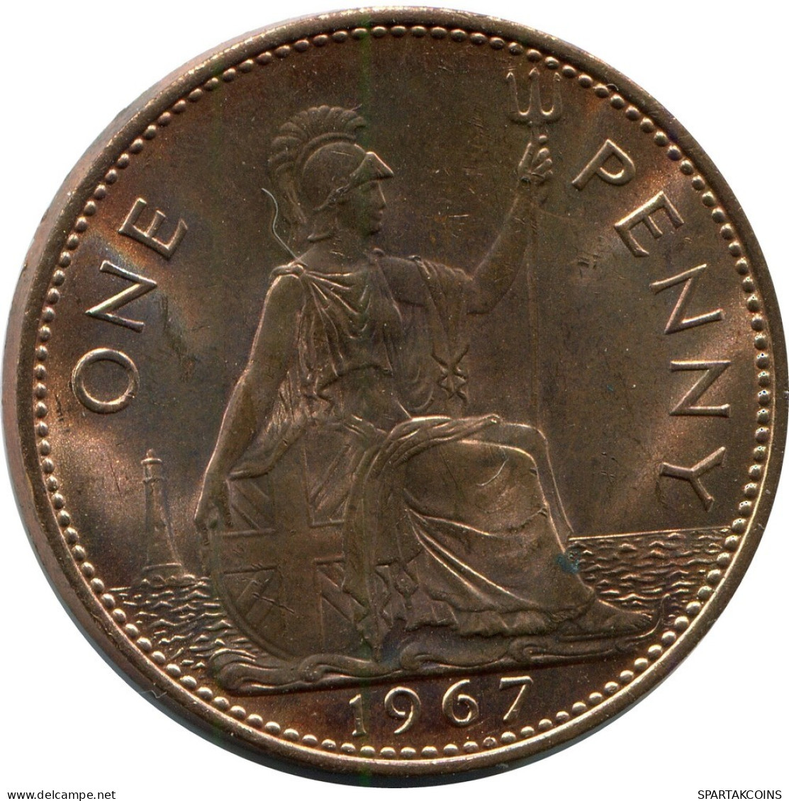 PENNY 1967 UK GRANDE-BRETAGNE GREAT BRITAIN Pièce #AZ845.F.A - D. 1 Penny