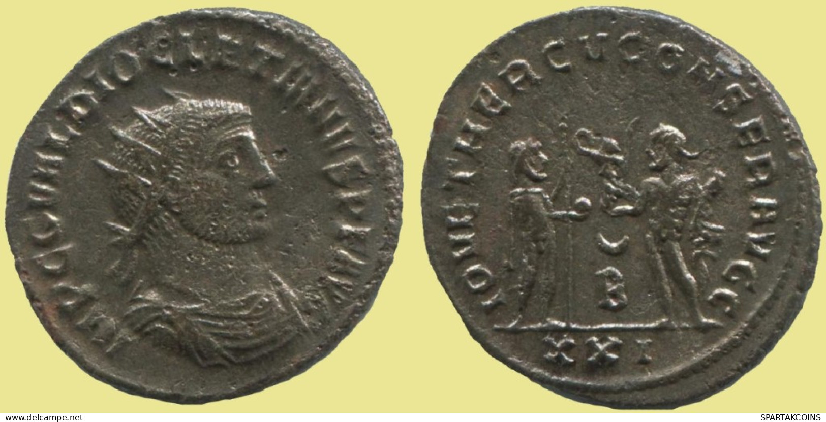 DIOCLETIAN ANTONINIANUS Antioch (? B/XXI) AD293 IOVETHERCVCONSER. #ANT1869.48.U.A - The Tetrarchy (284 AD To 307 AD)