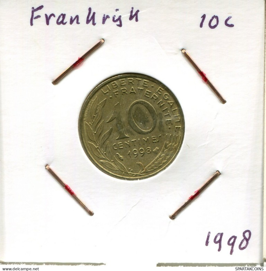10 CENTIMES 1998 FRANCE Coin French Coin #AM839.U.A - 10 Centimes