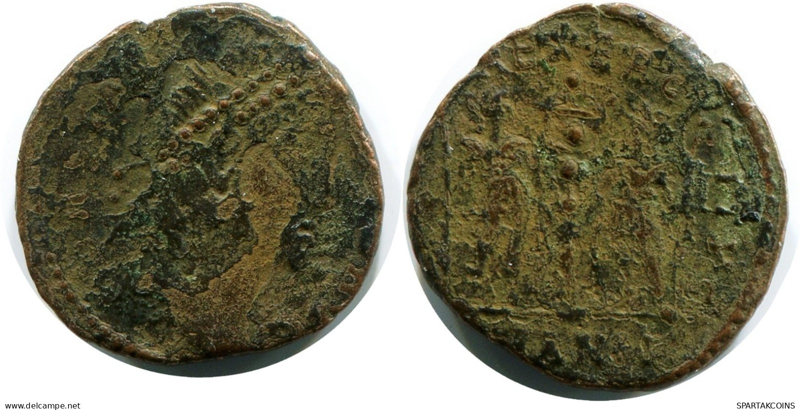 ROMAN Coin MINTED IN ANTIOCH FOUND IN IHNASYAH HOARD EGYPT #ANC11290.14.D.A - L'Empire Chrétien (307 à 363)