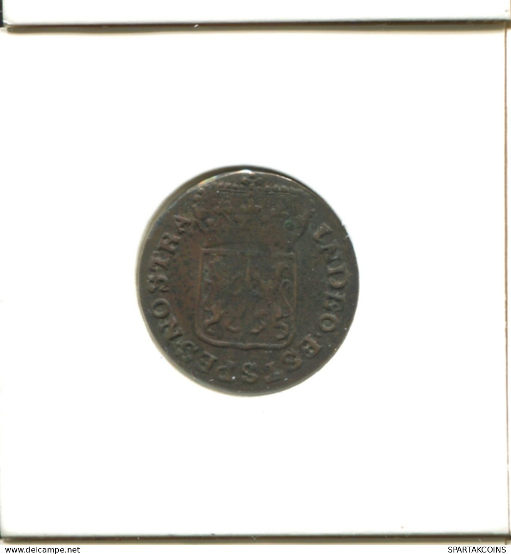 1790 GELDERLAND VOC DUIT IINDES NÉERLANDAIS NETHERLANDS NEW YORK COLONIAL PENNY #E16900.8.F.A - Indes Néerlandaises