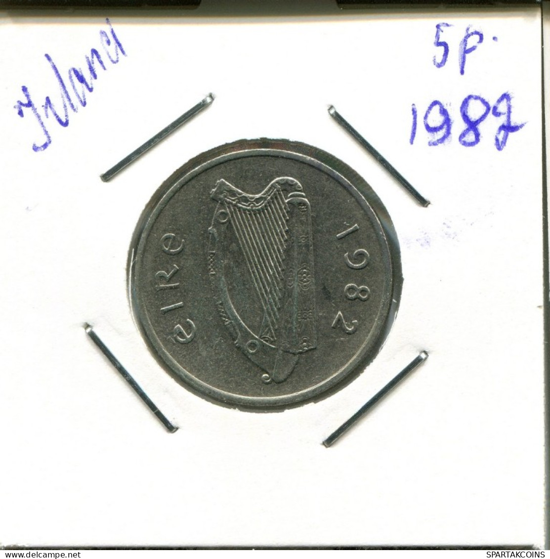 5 PENCE 1982 IRLANDE IRELAND Pièce #AN637.F.A - Irlanda