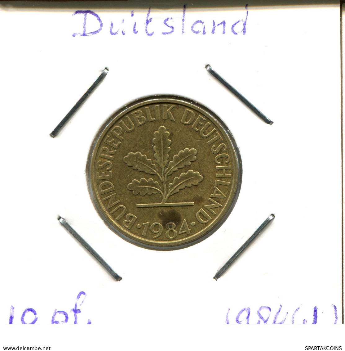 10 PFENNIG 1984 J WEST & UNIFIED GERMANY Coin #DB450.U.A - 10 Pfennig