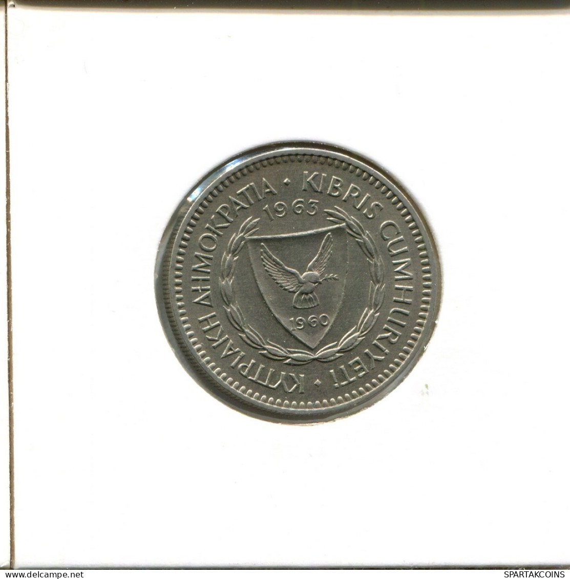 50 MILS 1963 CHIPRE CYPRUS Moneda #AZ887.E.A - Chypre