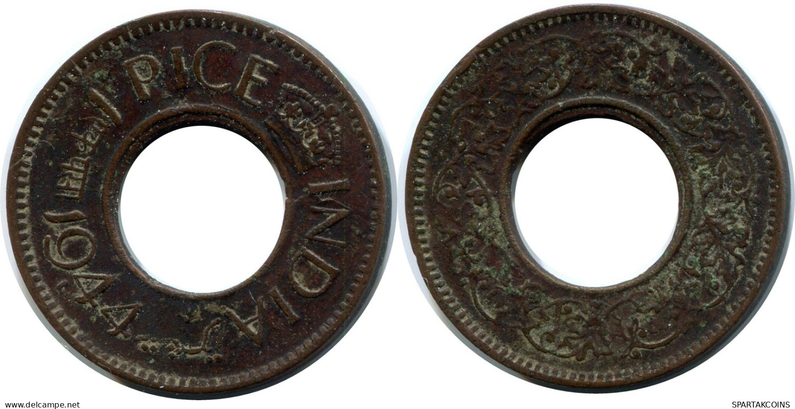 1 PICE 1944 INDIA Moneda #AY947.E.A - Inde