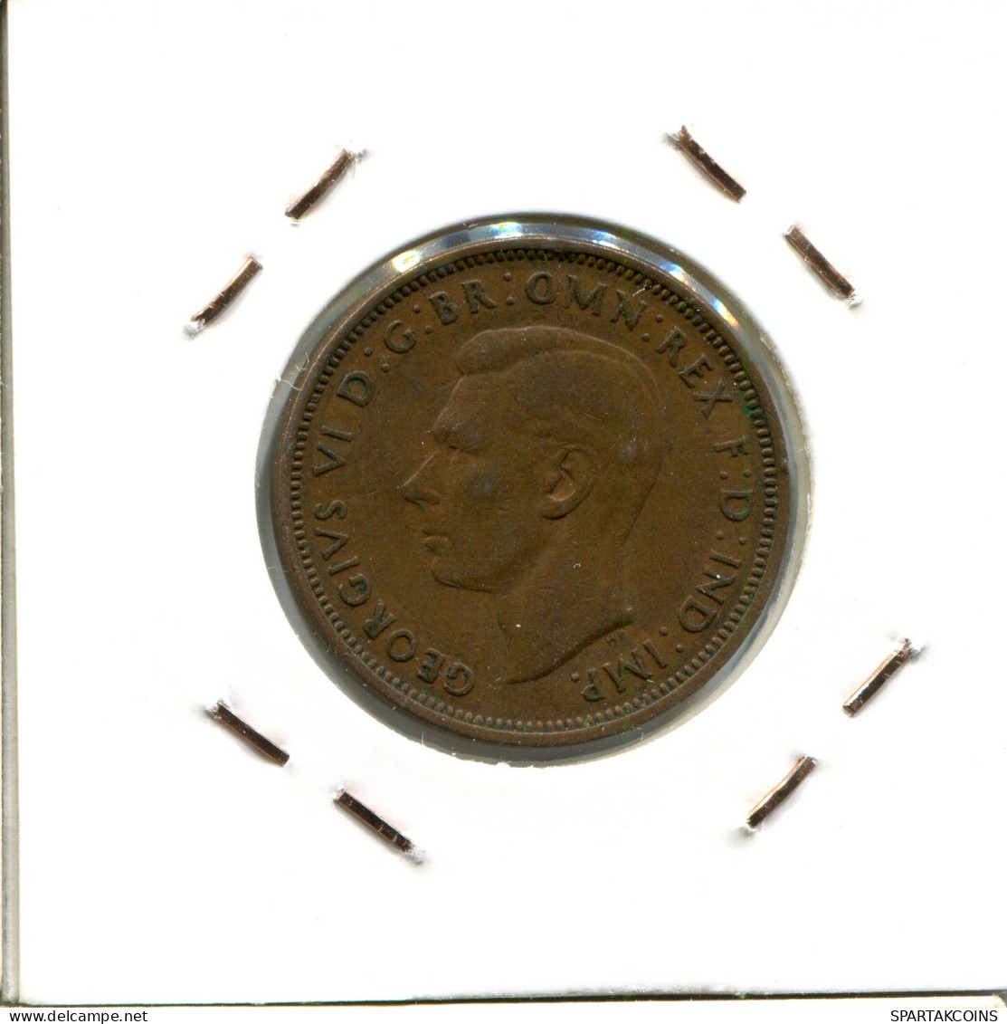 HALF PENNY 1942 UK GROßBRITANNIEN GREAT BRITAIN Münze #AW020.D.A - C. 1/2 Penny