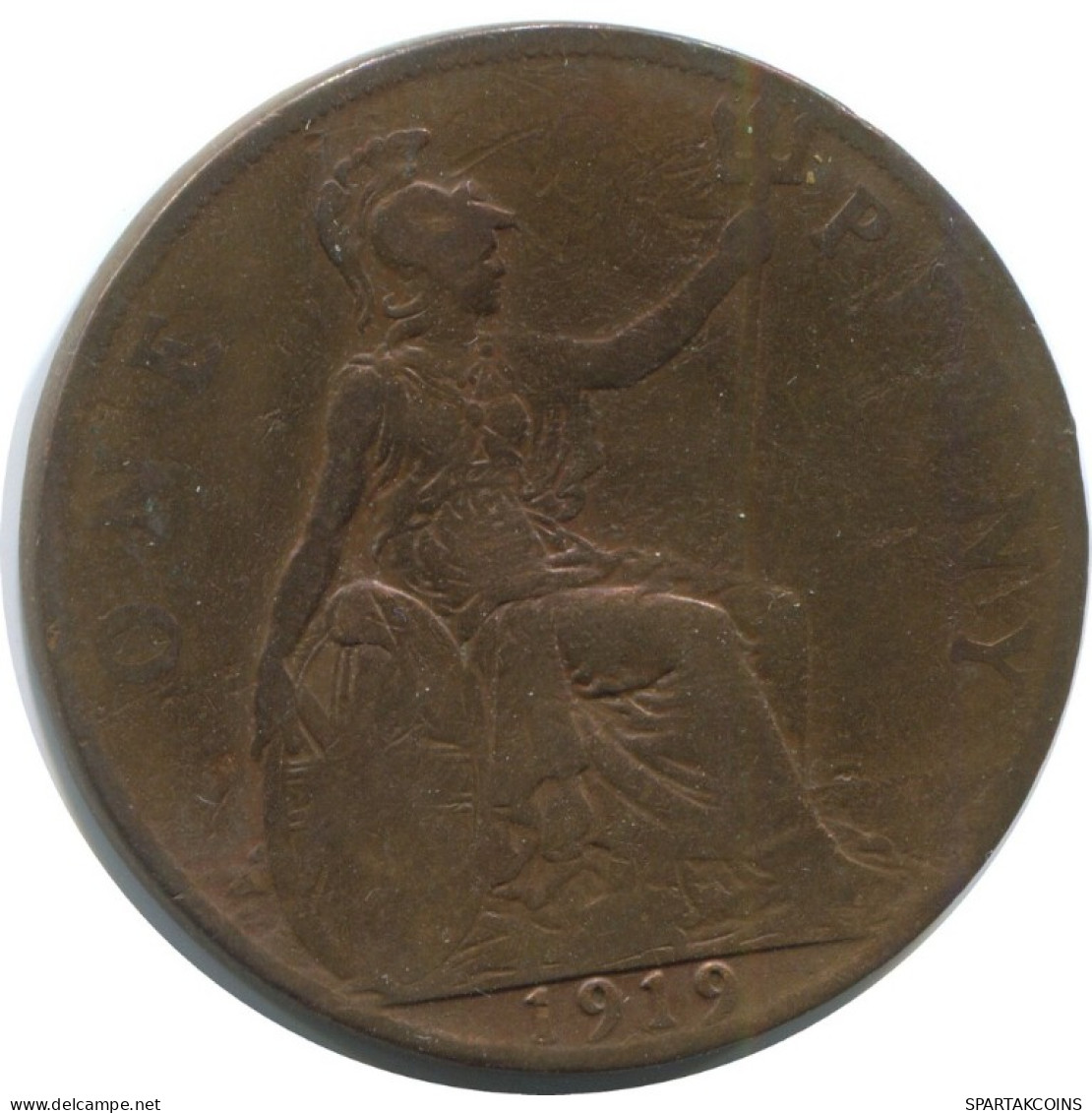 PENNY 1919 UK GBAN BRETAÑA GREAT BRITAIN Moneda #AG876.1.E.A - D. 1 Penny