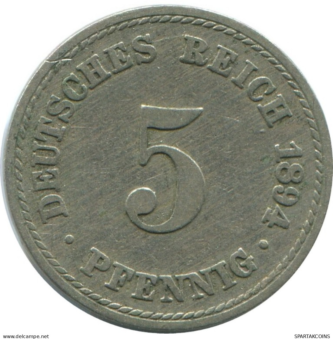 5 PFENNIG 1894 A ALEMANIA Moneda GERMANY #AE679.E.A - 5 Pfennig