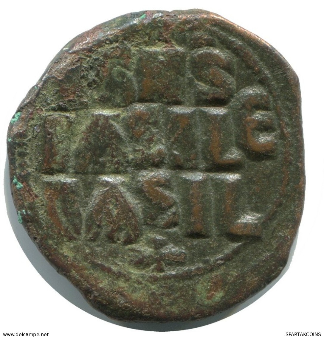 JESUS CHRIST ANONYMOUS FOLLIS Antique BYZANTIN Pièce 9g/29mm #AB296.9.F.A - Byzantinische Münzen