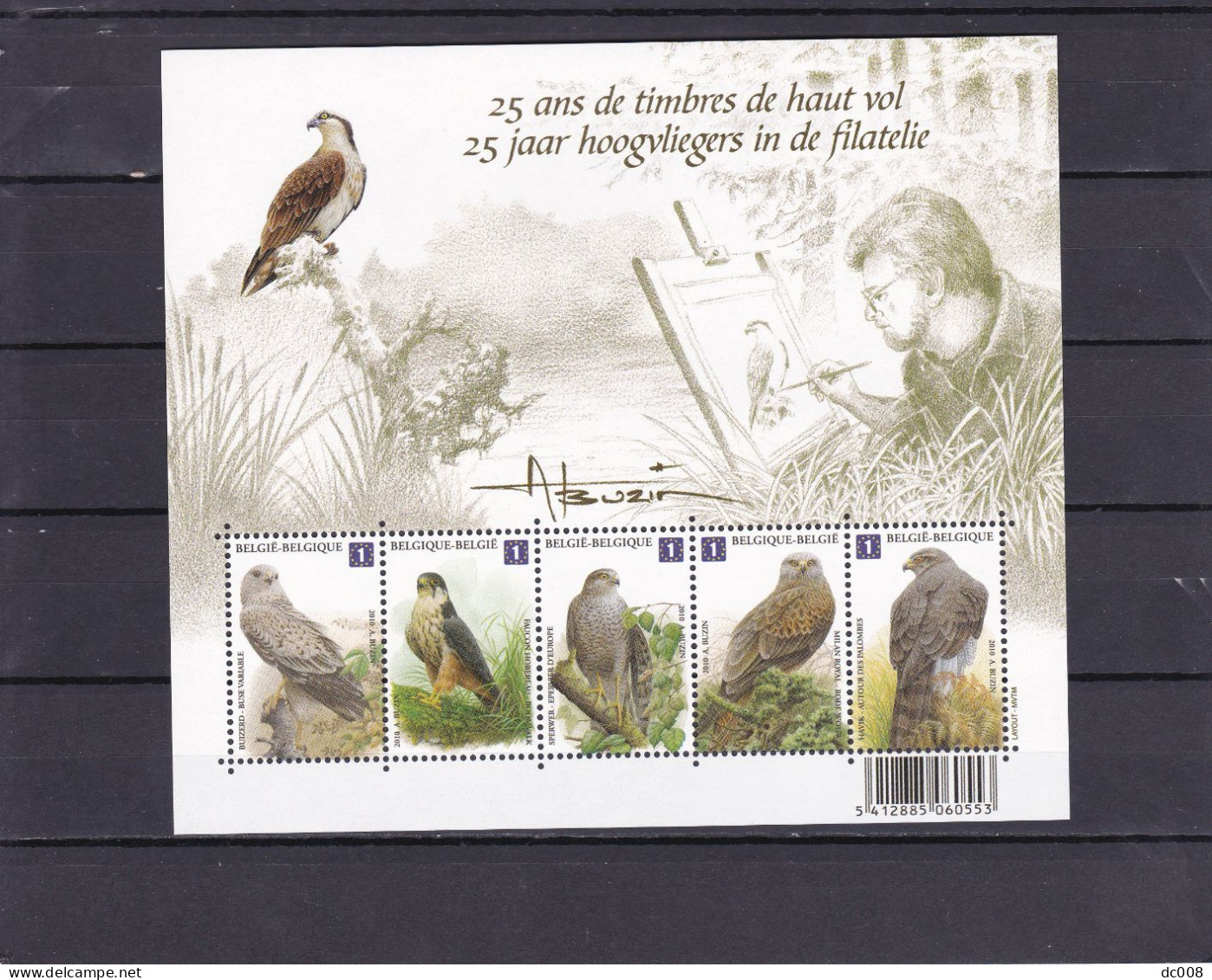 COB BL182 Roofvogels-Oiseaux Rapaces-2010-MNH-postfris-neuf - 2002-… (€)