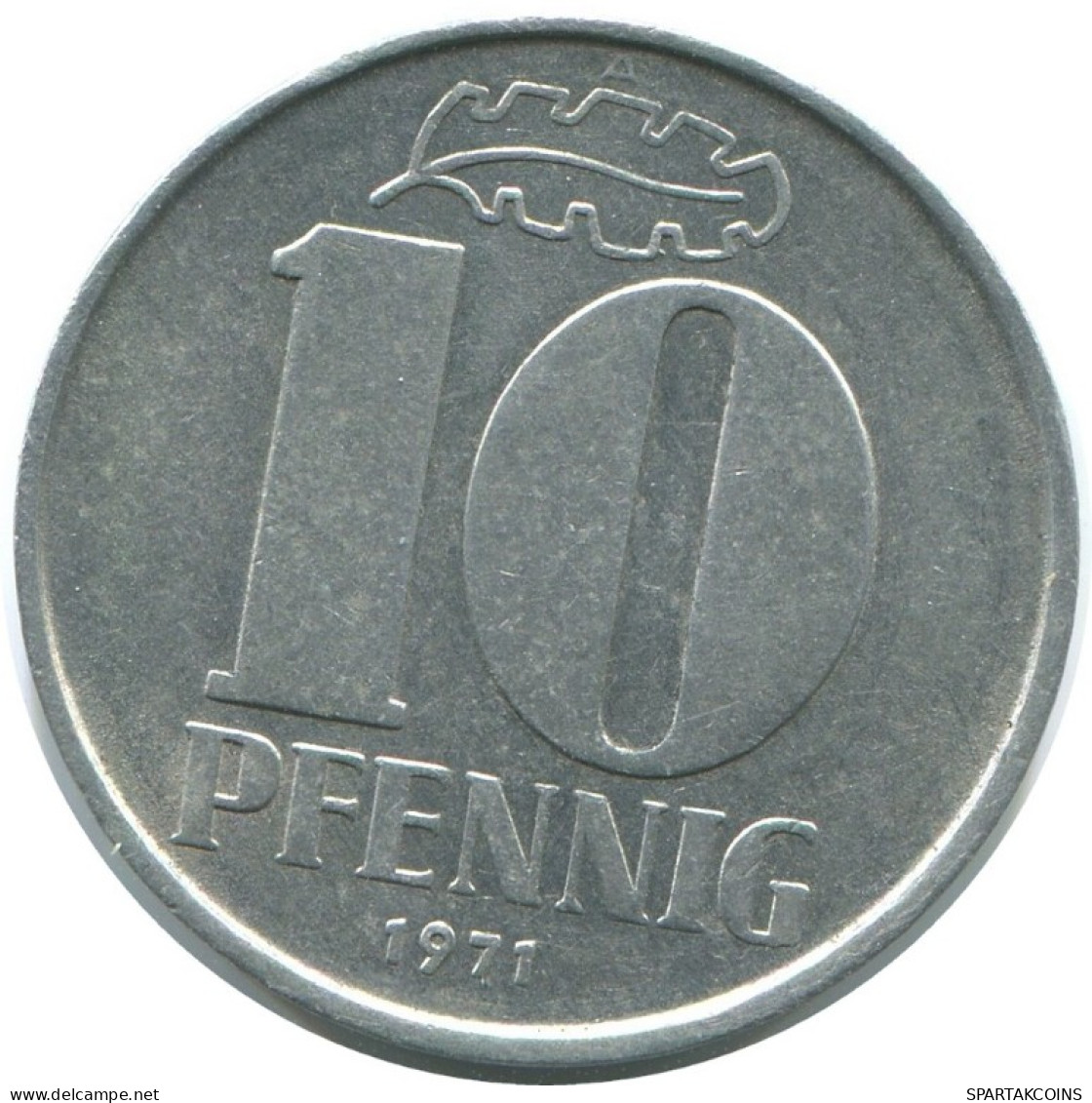 10 PFENNIG 1971 A DDR EAST ALEMANIA Moneda GERMANY #AE106.E.A - 10 Pfennig
