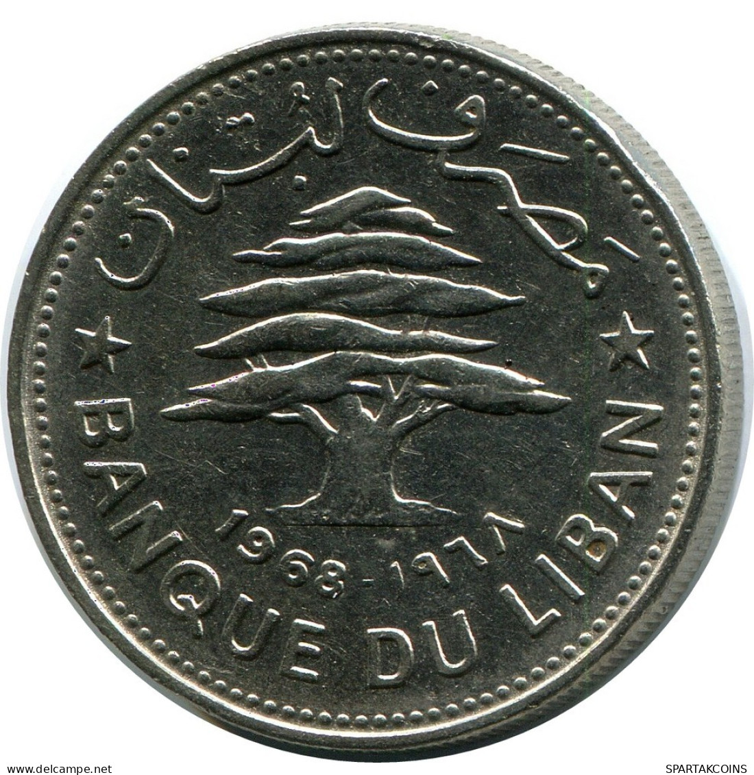 50 PIASTRES 1968 LIRANESA LEBANON Moneda #AP374.E.A - Libanon