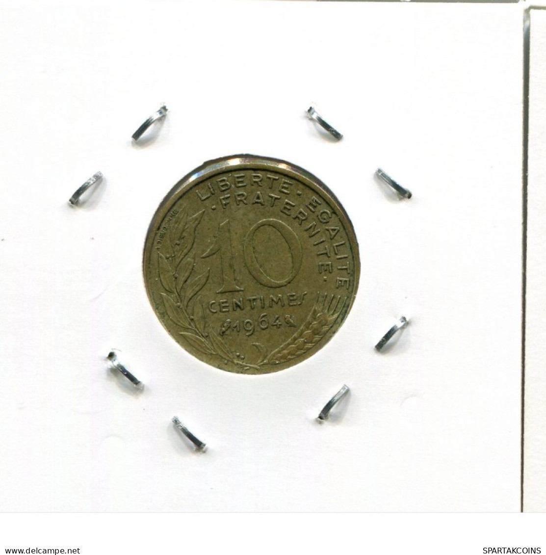 10 CENTIMES 1964 FRANKREICH FRANCE Französisch Münze #AN833.D.A - 10 Centimes