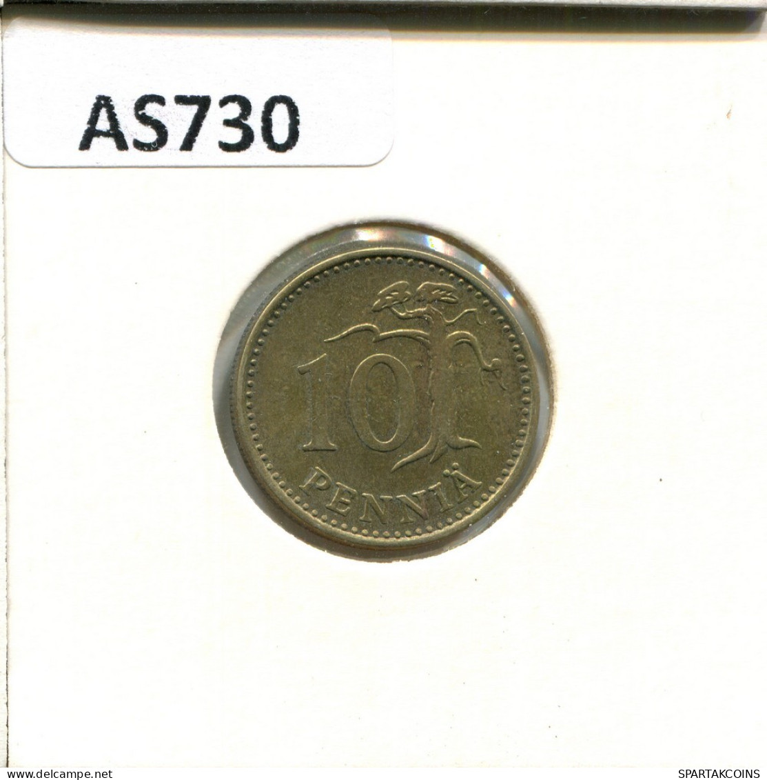 10 PENNYA 1980 FINLANDIA FINLAND Moneda #AS730.E.A - Finlande